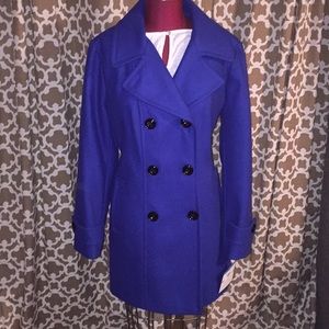 Anne Klein cobalt blue pea coat